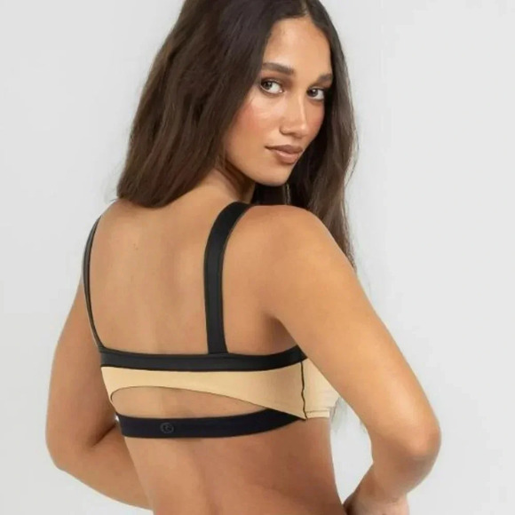 Rip Curl Mirage Ultimate High Neck Crop Bikini Top, sand - Picture 3 of 3